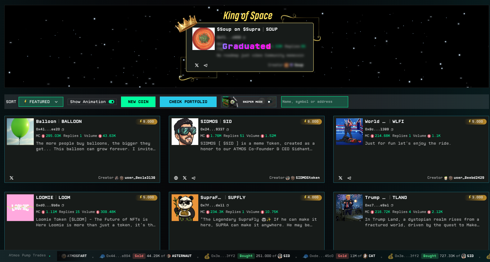 Token Studio Trade Page